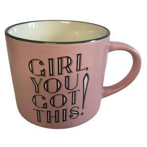 Bless Your Soul "Girl You Got This!" Pink Ceramic Mug 4" Motivational Coffee Tea